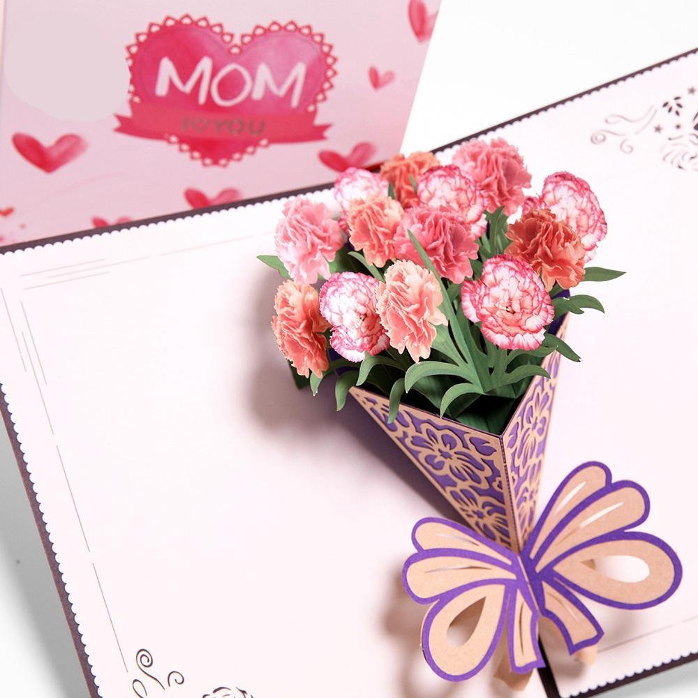 3D Pop Up Flower Bouquet MOM - Mother's Day Greeting Card - Nexellus