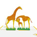 3d Pop Up Giraffe Greeting Card - Nexellus