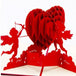 3D Pop Up Handmade Cupid Heart Greeting Card - Nexellus