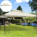 3x4 m 2 - Tier Waterproof Gazebo Replacement Top - Cream - White - Nexellus