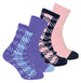 4 Pairs Ladies Cosy Thermal Slipper Bed Socks - Nexellus