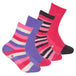 4 Pairs Ladies Cosy Thermal Slipper Bed Socks - Nexellus