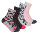 4 Pairs Ladies Cosy Thermal Slipper Bed Socks - Nexellus