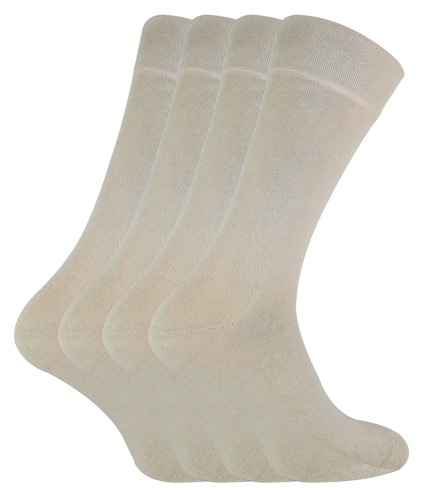 4 Pairs Ladies Soft Breathable Bamboo Crew Socks - Nexellus