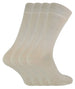 4 Pairs Ladies Soft Breathable Bamboo Crew Socks - Nexellus