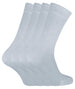 4 Pairs Ladies Soft Breathable Bamboo Crew Socks - Nexellus