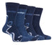 4 Pairs Mens Anti Blister Luxury Boot Socks - Nexellus