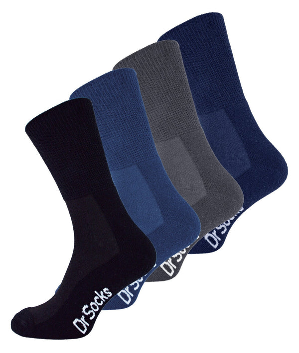 4 Pairs Mens Bamboo Diabetic Socks - Nexellus