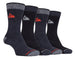 4 Pairs Mens Cushioned Sole Hiking Socks - Nexellus