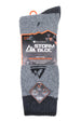 4 Pairs Mens Cushioned Sole Hiking Socks - Nexellus