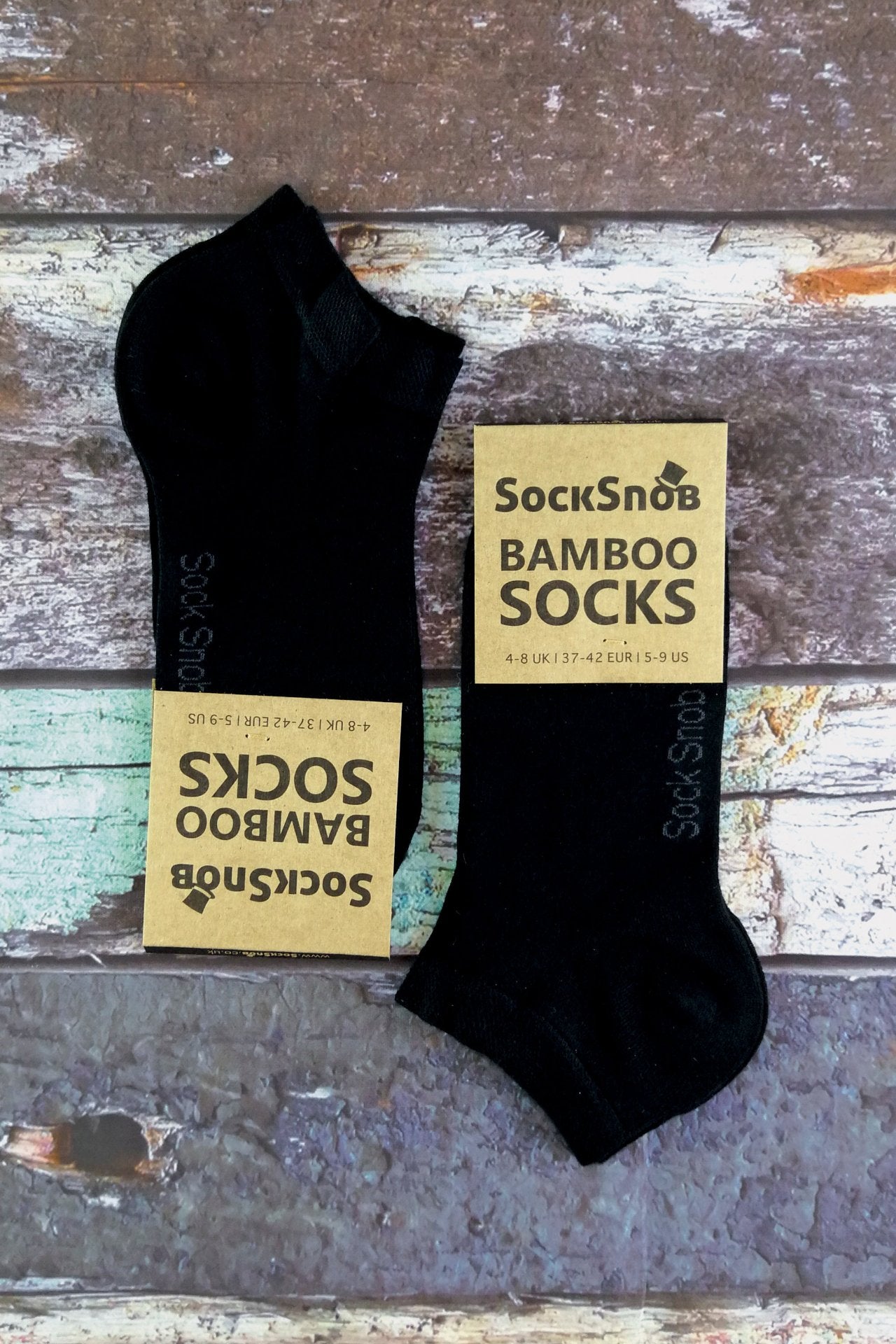 4 Pairs Mens Soft Breathable Bamboo Trainer Socks - Nexellus