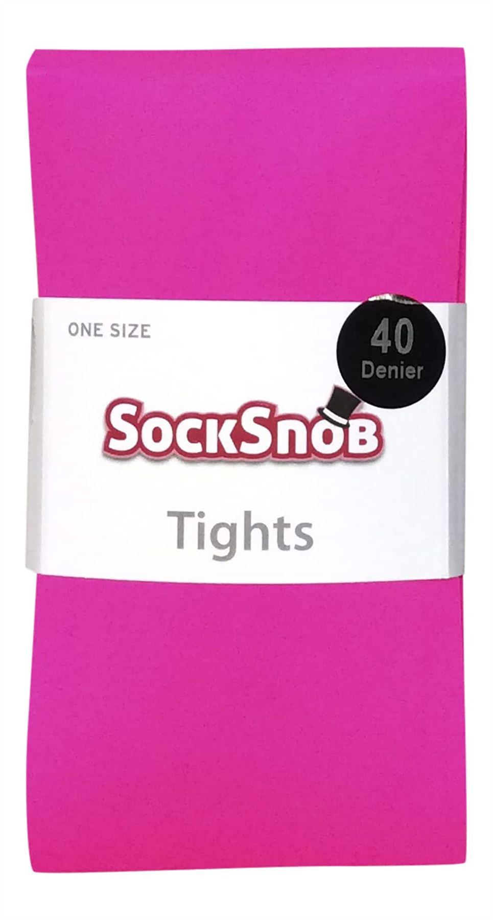 40 Denier Neon Tights (Neon Pink) - Nexellus