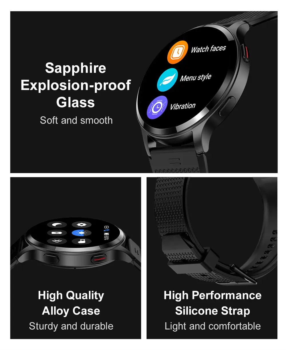 Men and women waterproof bluetooth call smart watch heart