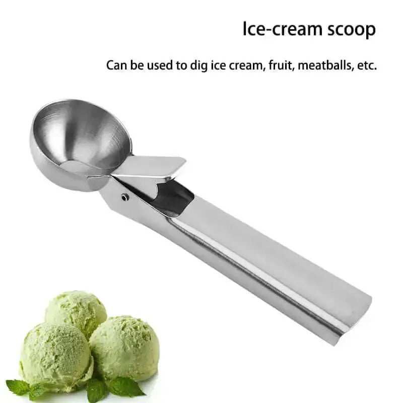 430 stainless steel ice cream scoop dual - use function fruit scoop ice - Nexellus