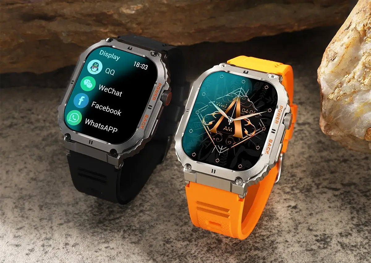 K57pro call smart watch 1.96 inch ips square screen all day