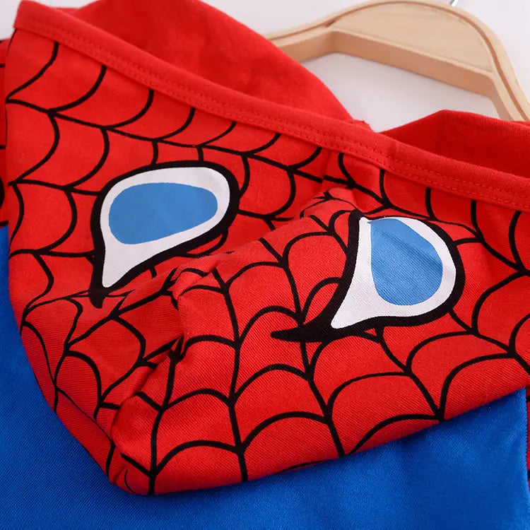 Baby clothes cotton spider man romper superman romper hooded