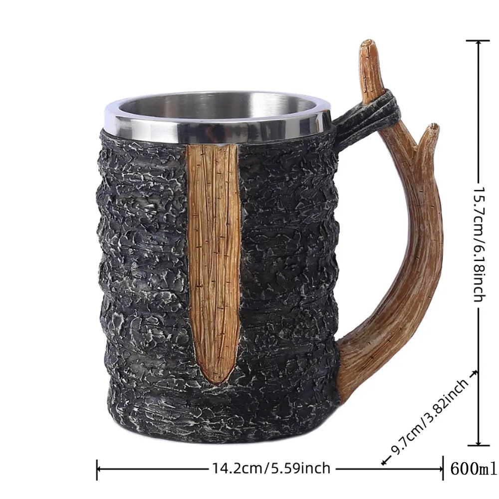 Simulation branch handle mug back to nature log beer cup