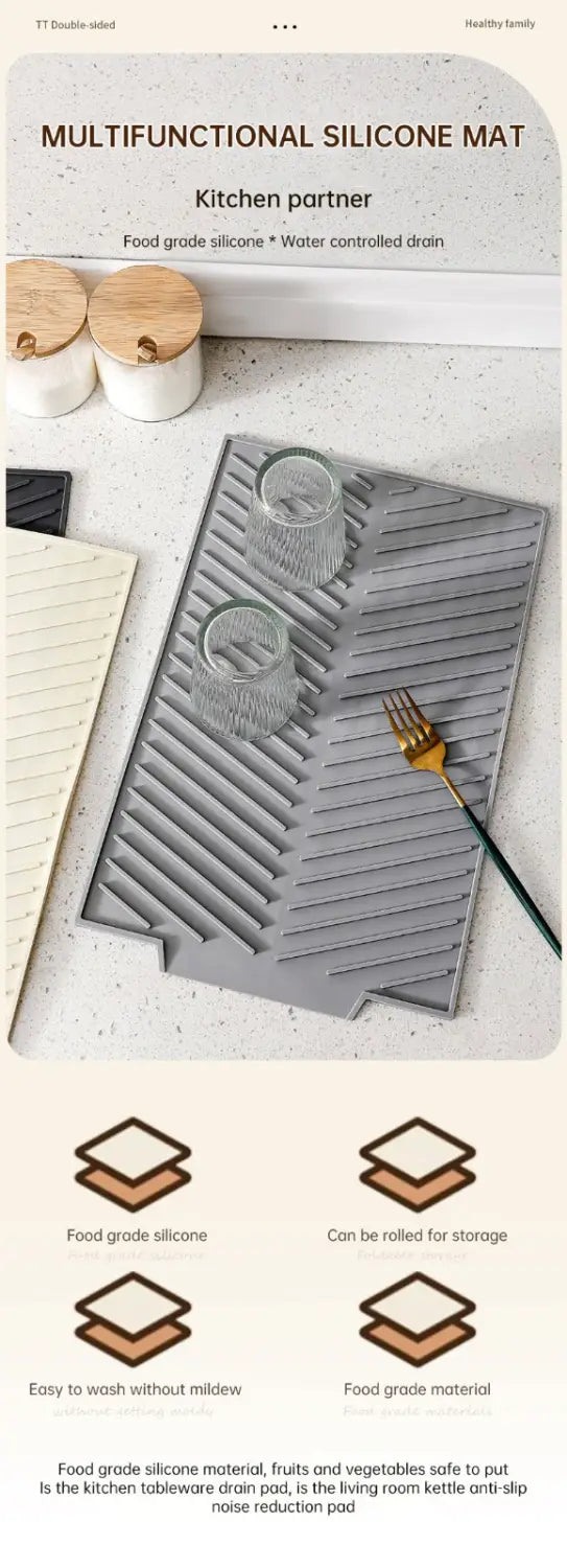 Dishes drain pad insulation pad can be cut kitchen wash