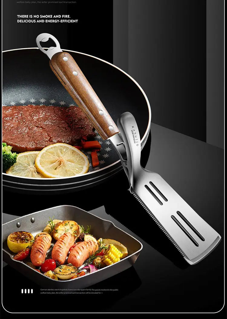 Stainless steel fried fish clip multi-function fried shovel