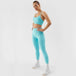 4F Blue Women's Leggings FNK F232, High Waist, Quick - Drying, Moisture - Wicking, Training Pants - Nexellus