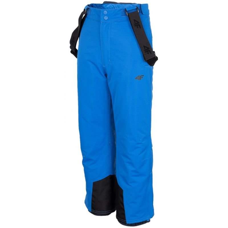 4F Boys' Blue Ski Pants HJZ22 JSPMN001 33S - Waterproof, Insulated, Adjustable Fit with Reinforced Panels - Nexellus