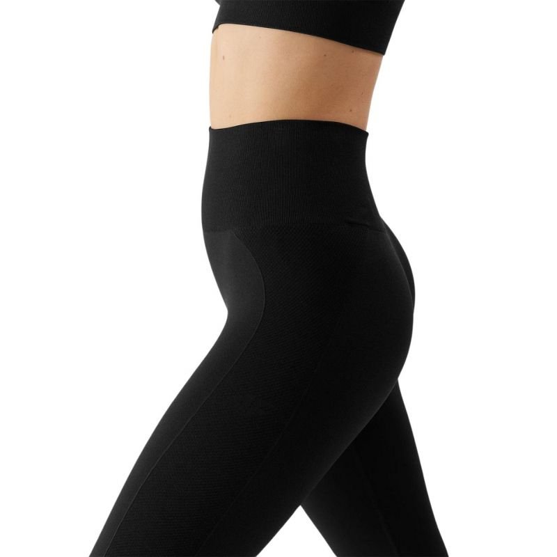 4F FNK Women's Black Leggings 4FWSS24TFTIF231 | Slim Fit, Quick - Drying, Perfect for Training - Nexellus