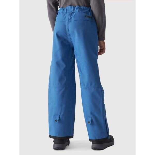 4F Jr Ski Pants for Boys with NeoDry 8000 Membrane, Adjustable Fit, and Zipped Pockets - Blue - Nexellus