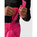 4F Kids Pink Ski Pants with Suspenders, NeoDry 8000 Membrane, Insulated, Zippered Legs - Nexellus