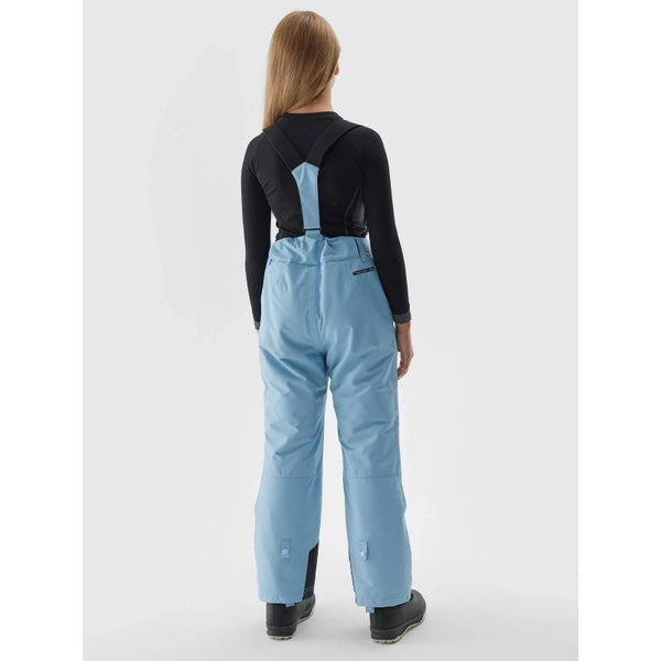 4F Kids Ski Pants With Suspenders, NeoDry 8000 Membrane, Insulated, Blue, Waterproof - Nexellus