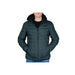 4F M434 Men's Double - Sided Down Jacket With Hood, Synthetic Insulation, DWR Coating, Khaki/Black - Nexellus