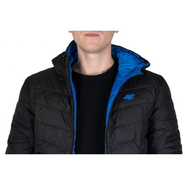 4F M434 Men's Dual - Sided Down Jacket with Hood - Synthetic Insulation, DWR Coating, 2 Zip Pockets - Nexellus