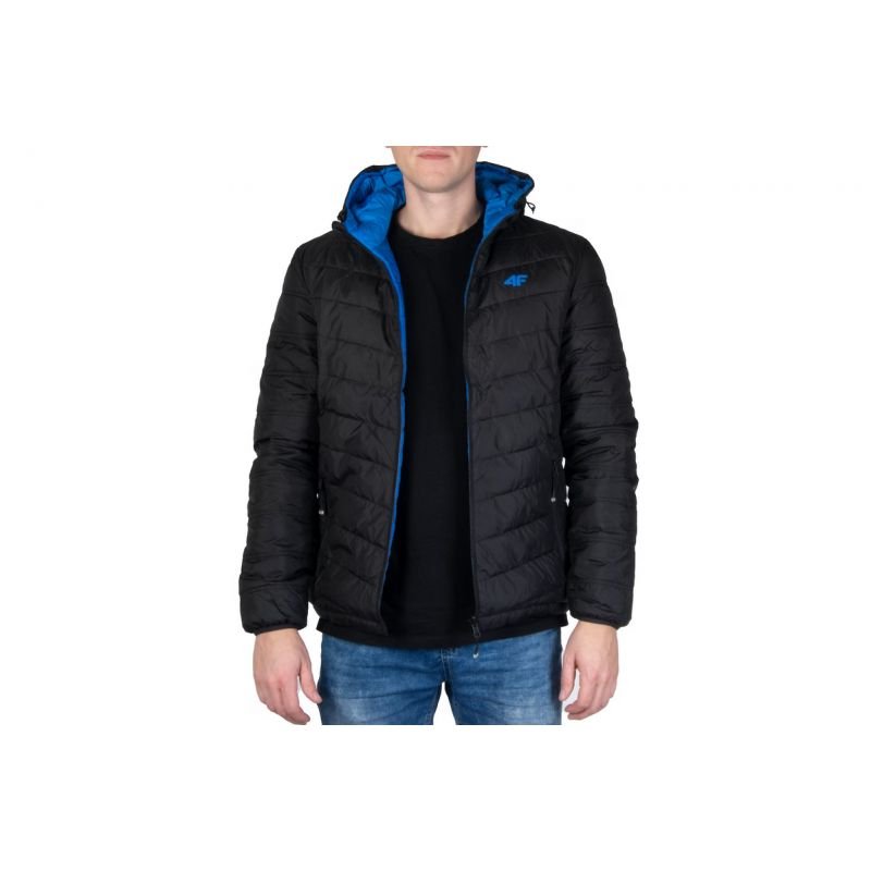 4F M434 Men's Dual - Sided Down Jacket with Hood - Synthetic Insulation, DWR Coating, 2 Zip Pockets - Nexellus