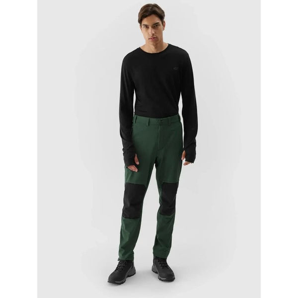 4F Men's 4FAW23TFTRM362 Trekking Pants with Adjustable Waist, 4WayStretch, and Hydrophobic Coating - Nexellus