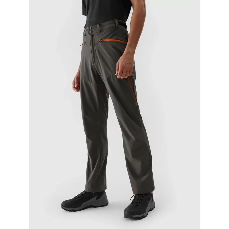 4F Men's 4FAW23TFTRM363 Trekking Pants with NeoDry Membrane, Zippered Pockets, Adjustable Waistband, Black - Nexellus