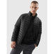 4F Men's Black Down Jacket M239 - Lightweight, Eco - Friendly, Windproof, Recycled Filling, 2 Zippered Pockets - Nexellus