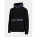 4F Men's Black Fleece Sweatshirt With Hood, Stand - Up Collar & Kangaroo Pocket - H4Z22 - PLM011 20S - Nexellus