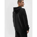 4F Men's Black Hooded Sweatshirt 4FAW23TSWSM0773 - 20S - Comfortable Cotton, Classic Cut, Modern Design - Nexellus