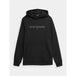 4F Men's Black Hooded Sweatshirt 4FAW23TSWSM0773 - 20S - Comfortable Cotton, Classic Cut, Modern Design - Nexellus