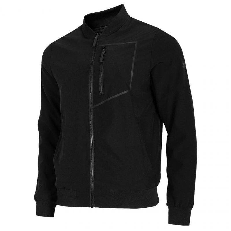 4F Men's Black Jacket H4L21 - KUMC001 20S, Non - Insulated, Mesh Lined, Multiple Pockets, YKK Zipper - Nexellus