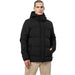 4F Men's Black Jacket H4Z22 KUMP007 20S with Adjustable Hood, Thermal Comfort, Water - Repellent Finish - Nexellus