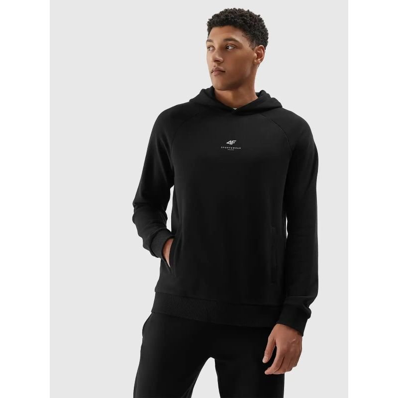 4F Men's Black Sweatshirt 4FWSS24TSWSM1010 - 20S - Comfortable, Stylish, Versatile for Active Lifestyles - Nexellus