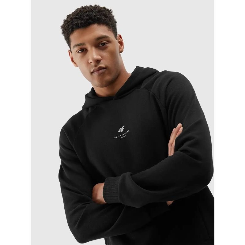 4F Men's Black Sweatshirt 4FWSS24TSWSM1010 - 20S - Comfortable, Stylish, Versatile for Active Lifestyles - Nexellus