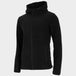 4F Men's Black Zipped Hoodie Sweatshirt with Warm Technology, Elastic Cuffs, and Pockets H4Z22 - PLM351 - Nexellus