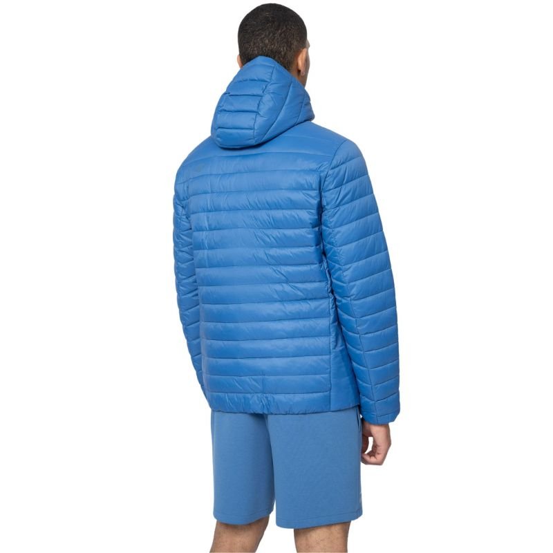 4F Men's Blue Down Jacket 4FSS23TDJAM085 33S with Water - Repellent Finish and Warm Technology - Nexellus