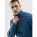 4F Men's Blue Down Jacket M239, 100% Recycled Polyester Filling, Windproof, 2 Zippered Pockets - Nexellus