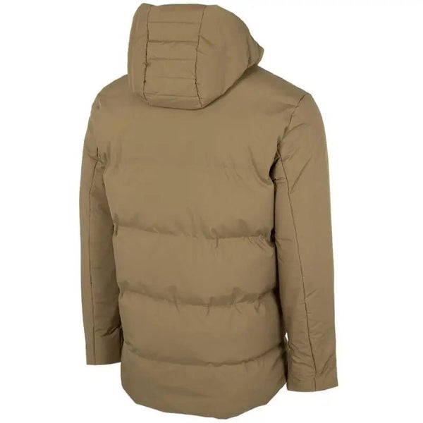 4F Men's Golden Jacket with Hood, Water - Repellent, Thermal Comfort, and Adjustable Cuffs - Nexellus