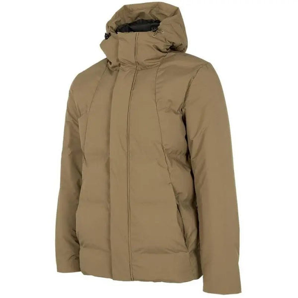 4F Men's Golden Jacket with Hood, Water - Repellent, Thermal Comfort, and Adjustable Cuffs - Nexellus