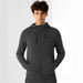 4F Men's Graphite Zipped Hoodie Sweatshirt with Hood and Pockets, Model NOSH4 - BLM35323M - Nexellus