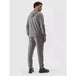 4F Men's Gray Cotton Sweatpants with Pockets, Belt Adjustment, and Freedom of Movement - Nexellus