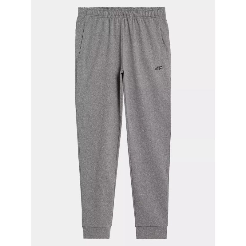 4F Men's Gray Cotton Sweatpants with Pockets, Belt Adjustment, and Freedom of Movement - Nexellus